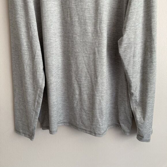 Vuori Mens Gray 1/4 Zip Pullover Size XXL Performance Stretch Lightweight Active - Picture 9 of 10
